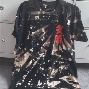 D.I.Y cut and bleached up shirt